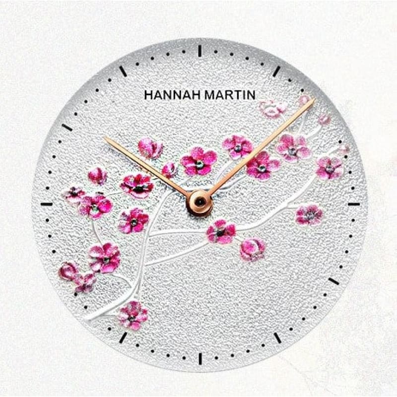 Hannah Martin Damenuhr, rosafarbenes LederarmbandSchweizer