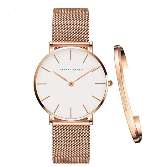 Hannah Martin Damen-Armbanduhr aus Roségold